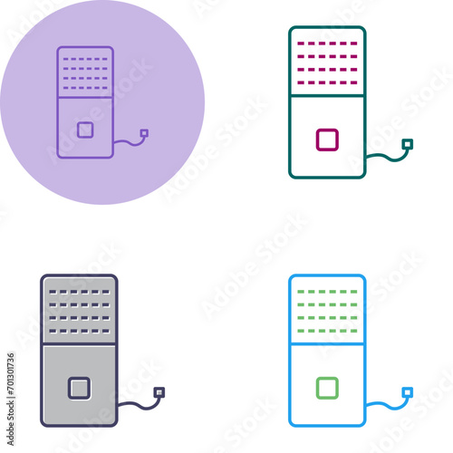 Electric Furnace Vector Icon