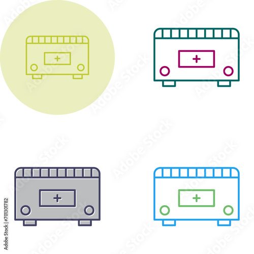 Convection Heater Vector Icon