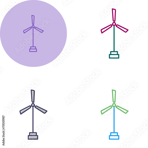 Windmill Vector Icon