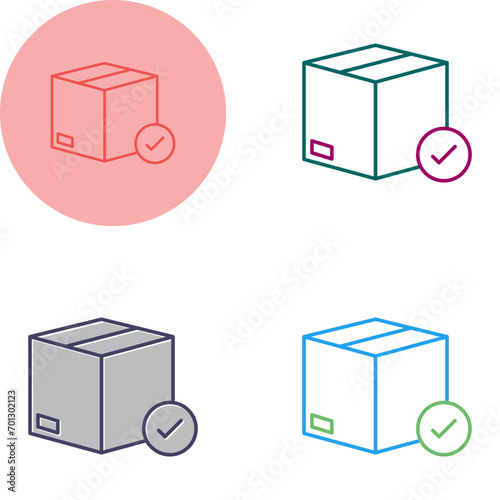 Valid Delivery of Packag Vector Icon