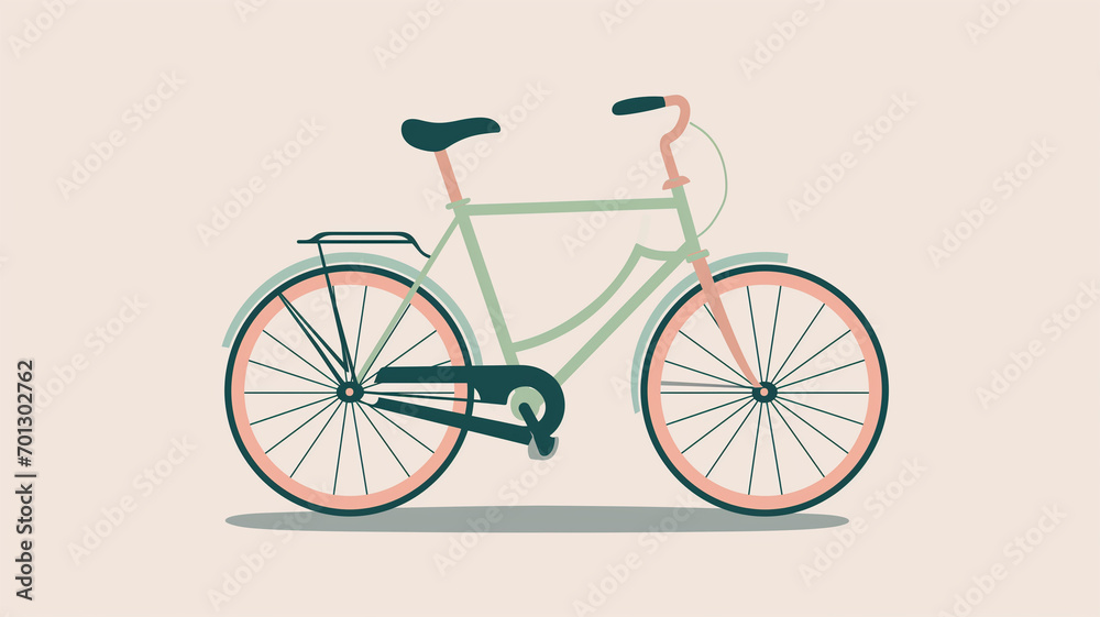 A modern bicycle minimalist illustrations