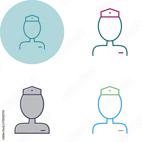 Flight Attendant Vector Icon