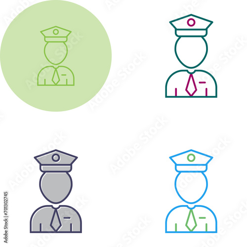 Flight Captain Vector Icon
