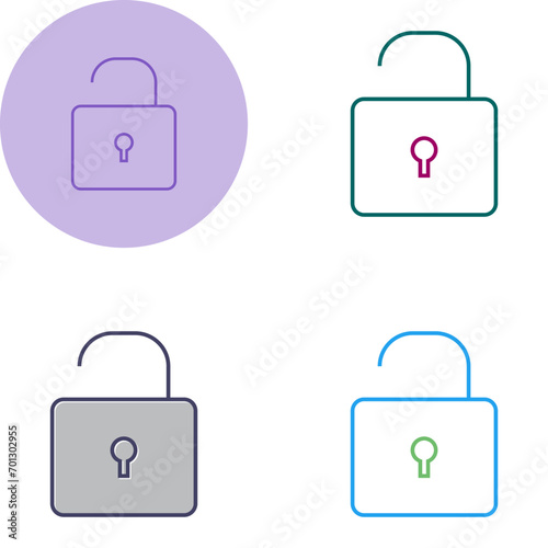 Open Lock Vector Icon