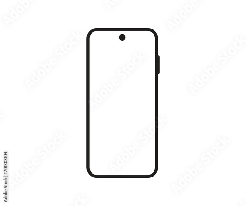 Smartphone icon vector . Collection of vector symbol on white background. Telephone icon symbol isolated . Mobile icon Vector illustration.