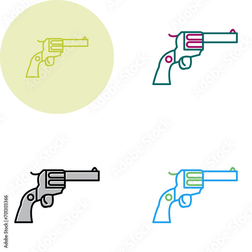 Revolver Vector Icon