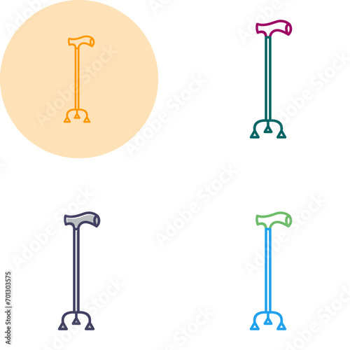 Walking Stick Vector Icon