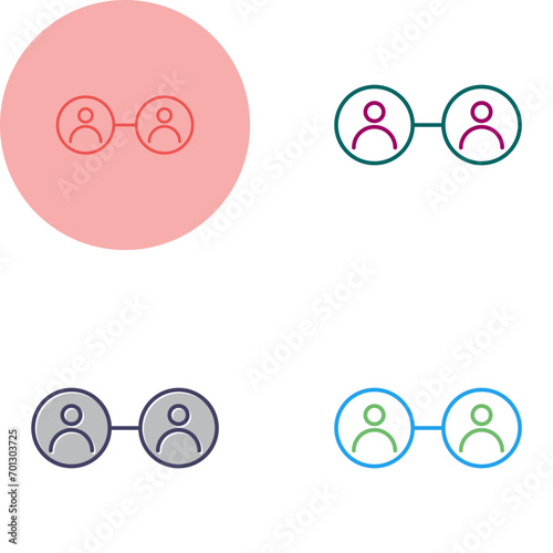 Social Circle Vector Icon