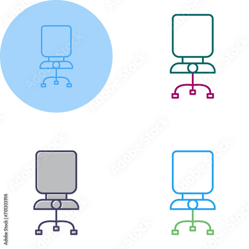 Office Chair Vector Icon