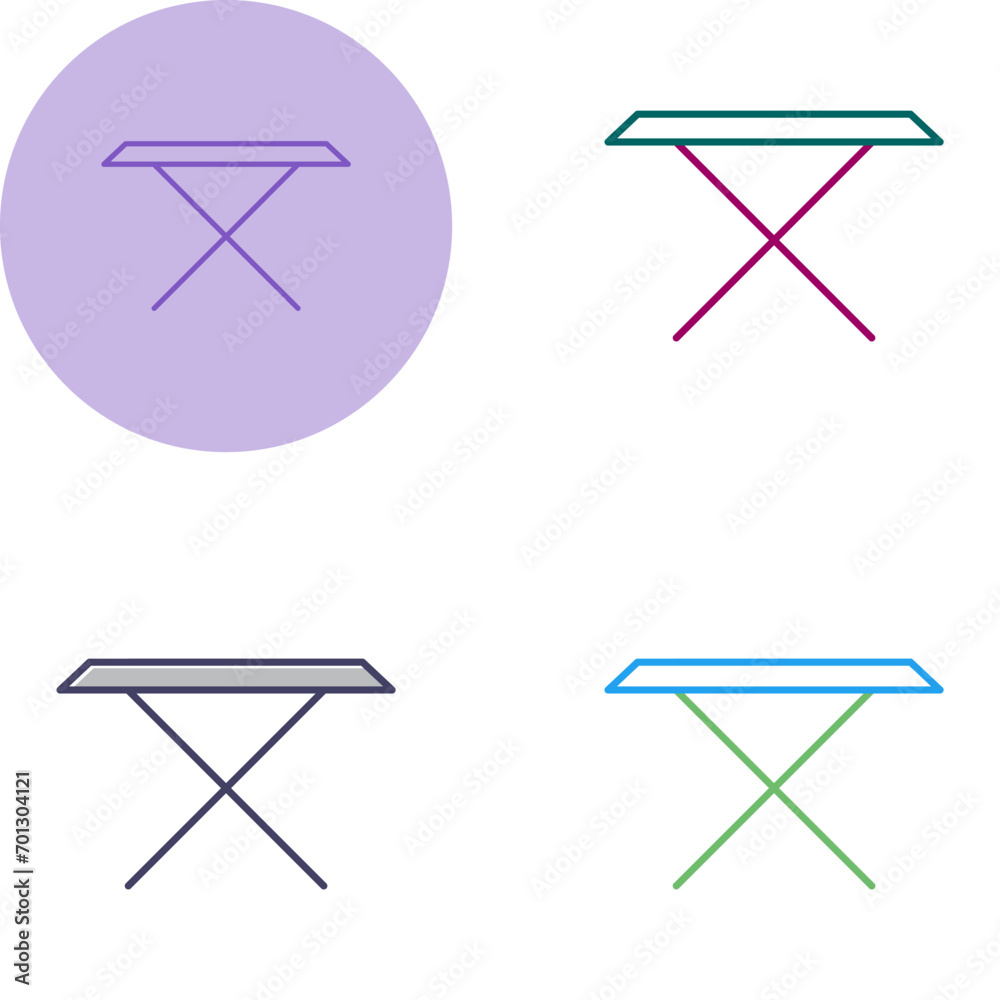 Tea Table Vector Icon Tea Table Vector Icon