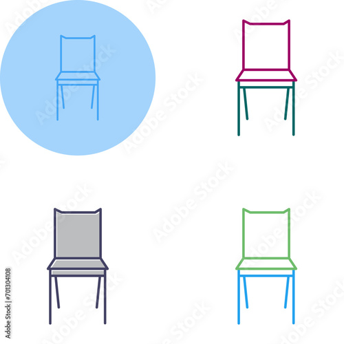 Bedroom Chair Vector Icon