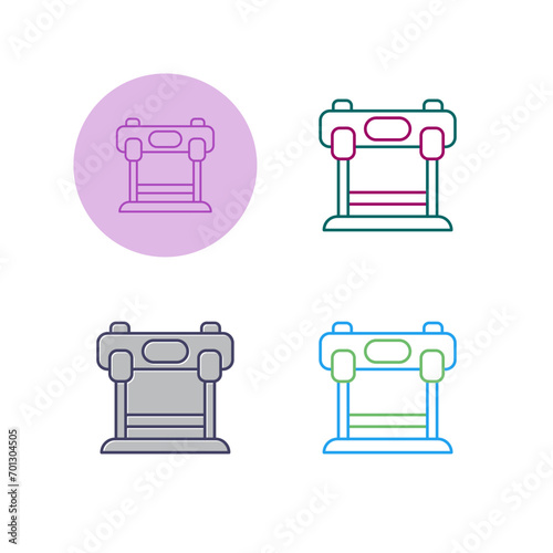 Hurdles Race Vector Icon