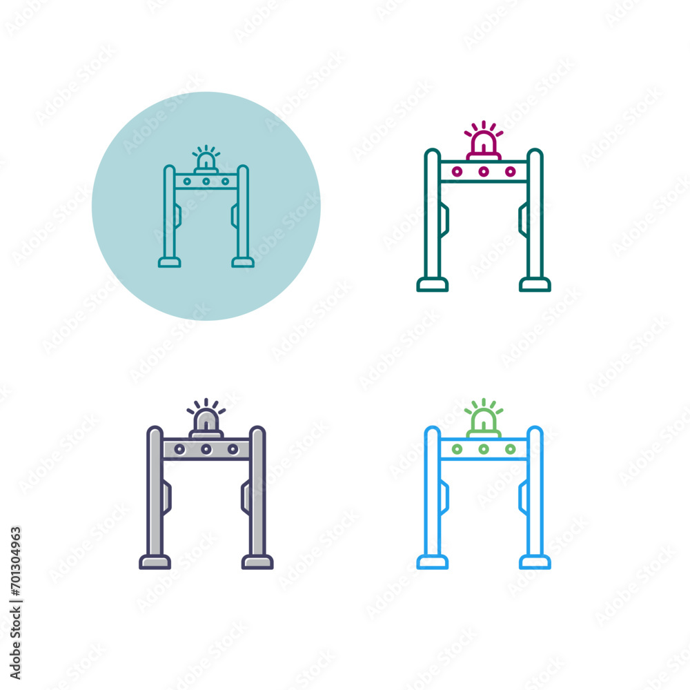 Metal Detector Vector Icon Metal Detector Vector Icon