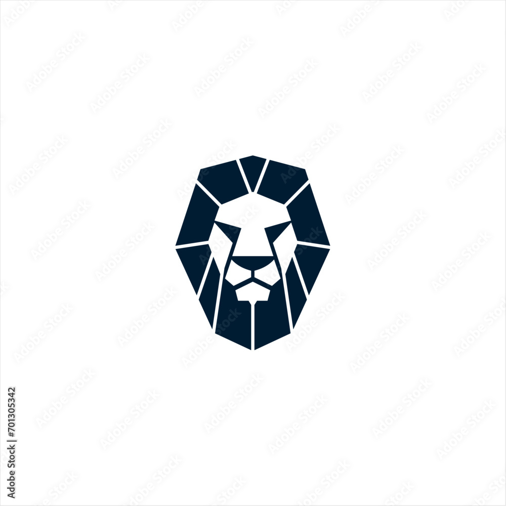 Lion King Abstract Logo - Polygonal Lion Head Vector Lion King Abstract Logo - Polygonal Lion Head Vector