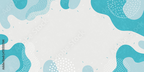 Cute doodle pattern background with abstract shapes. Modern vector pattern.