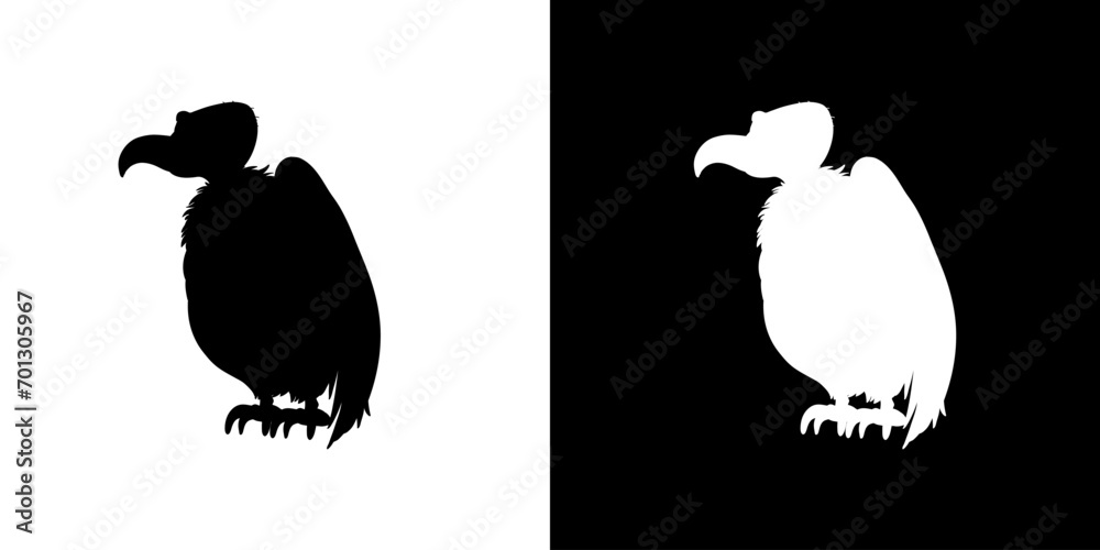 Vulture silhouette icon. Animal icon. Black animal icon. Silhouette Vulture silhouette icon. Animal icon. Black animal icon. Silhouette