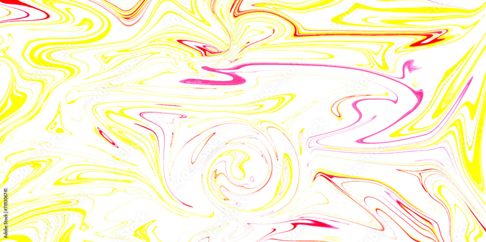 Liquify Swirl yellow and red Color Art Abstract Pattern yellow and red marble texture and background for design .glossy liquid acrylic paint texture background design .