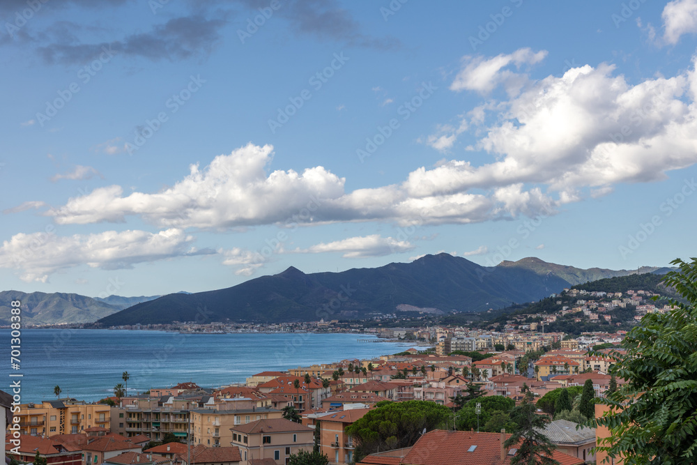 Panorama di Borgio Verezzi a Savona in Liguria
