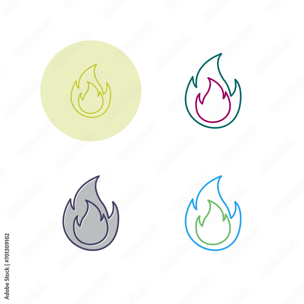 Flame Vector Icon Flame Vector Icon