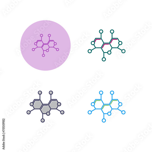 Molecule Structure Vector Icon