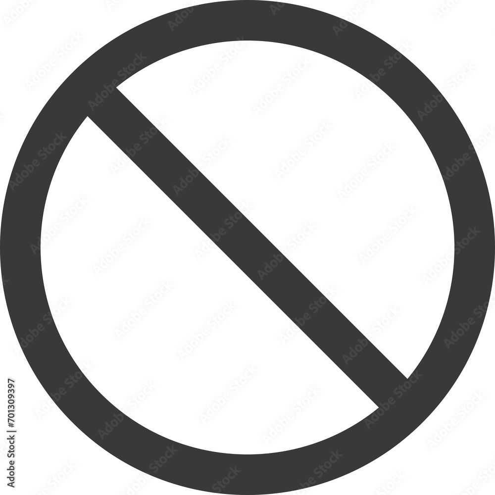 Big black grey do not round circle crossed sign, don't doing something, stop or prohibited isolated sign Big black grey do not round circle crossed sign, don't doing something, stop or prohibited isolated sign