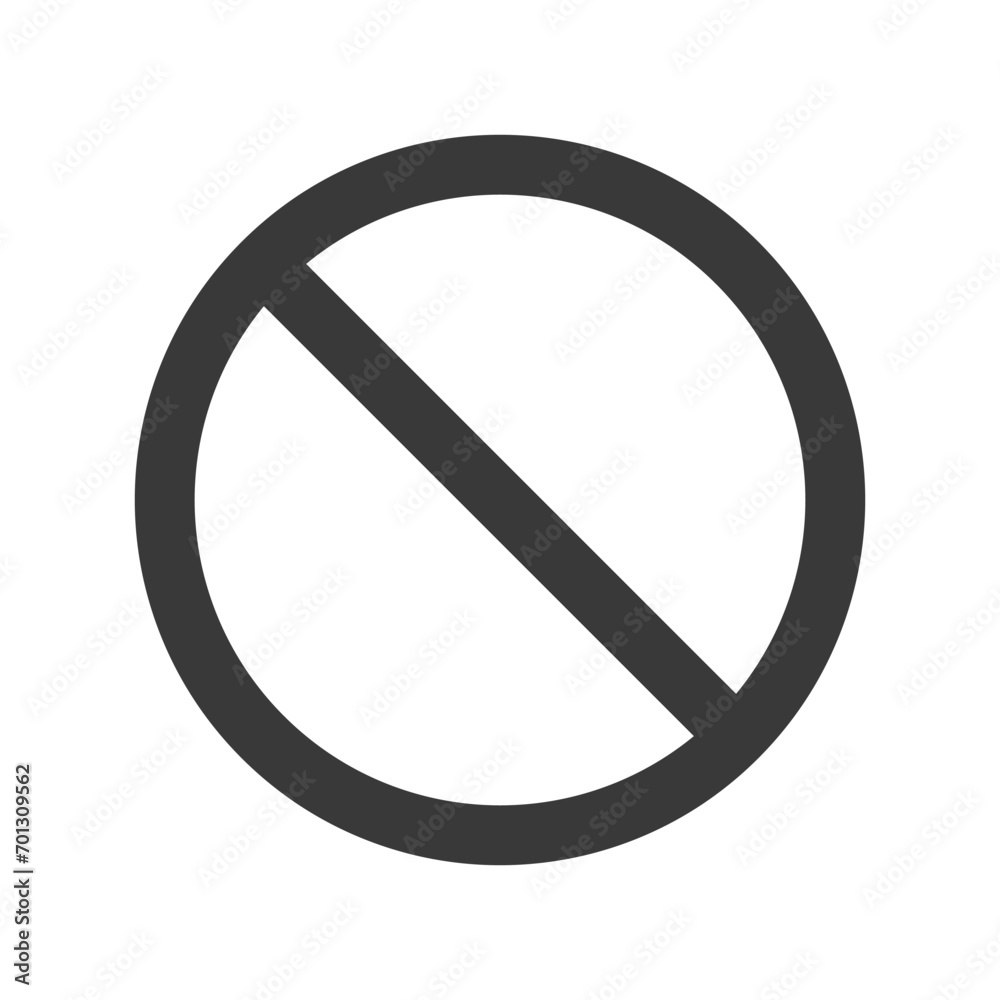 Big black grey do not round circle crossed sign, don't doing something, stop or prohibited isolated sign Big black grey do not round circle crossed sign, don't doing something, stop or prohibited isolated sign