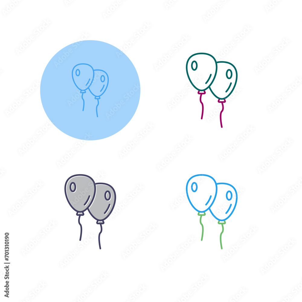 Balloons Vector Icon Balloons Vector Icon