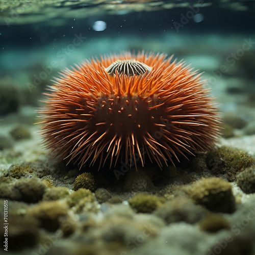 Sea Urchins Revealed Spines, Secrets, and the Harmony of Oceanic Ecosystems ai generated