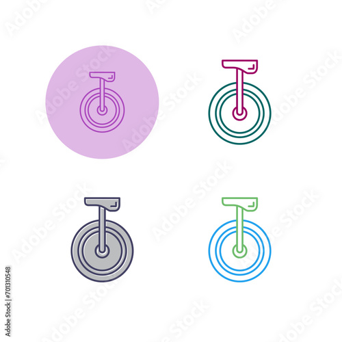 Unicycle Vector Icon