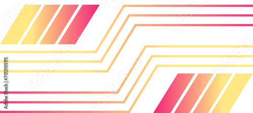 Wallpaper Mural techno lines geometric orange gradient design background Torontodigital.ca