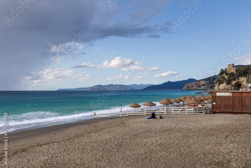 Spiaggia di Finale Ligure a Savona Liguria photo
