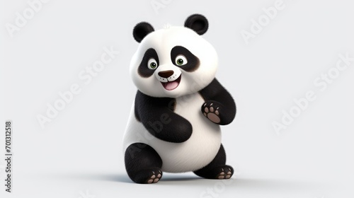 Cartoon Panda 3D Character