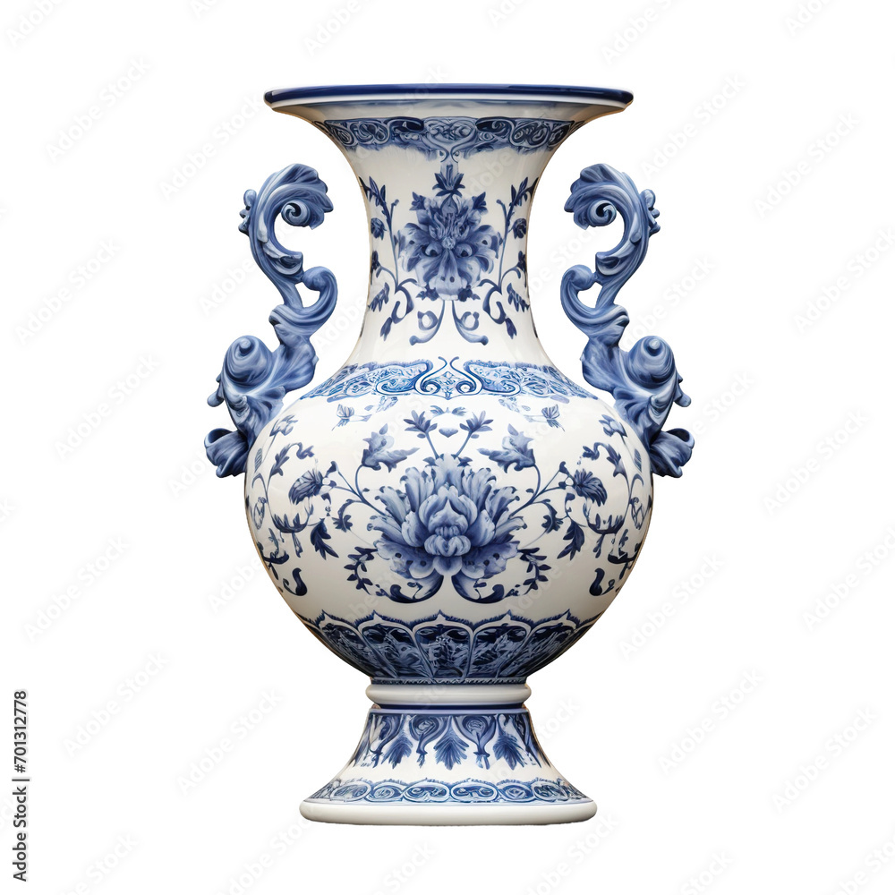antique vase isolated on white
