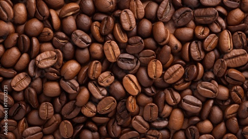 Texture of Coffee Grains Background