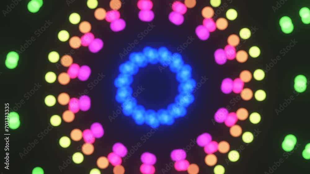 View of the bright lights of the New Year's background View of the bright lights of the New Year's background