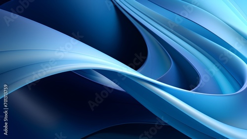 Blue abstract wavy background. Elegant background with lines. 