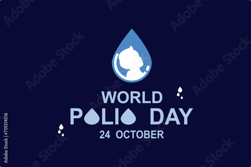 World Polio day. World Polio day creative concept Design for banner, poster,templet, Illustration.