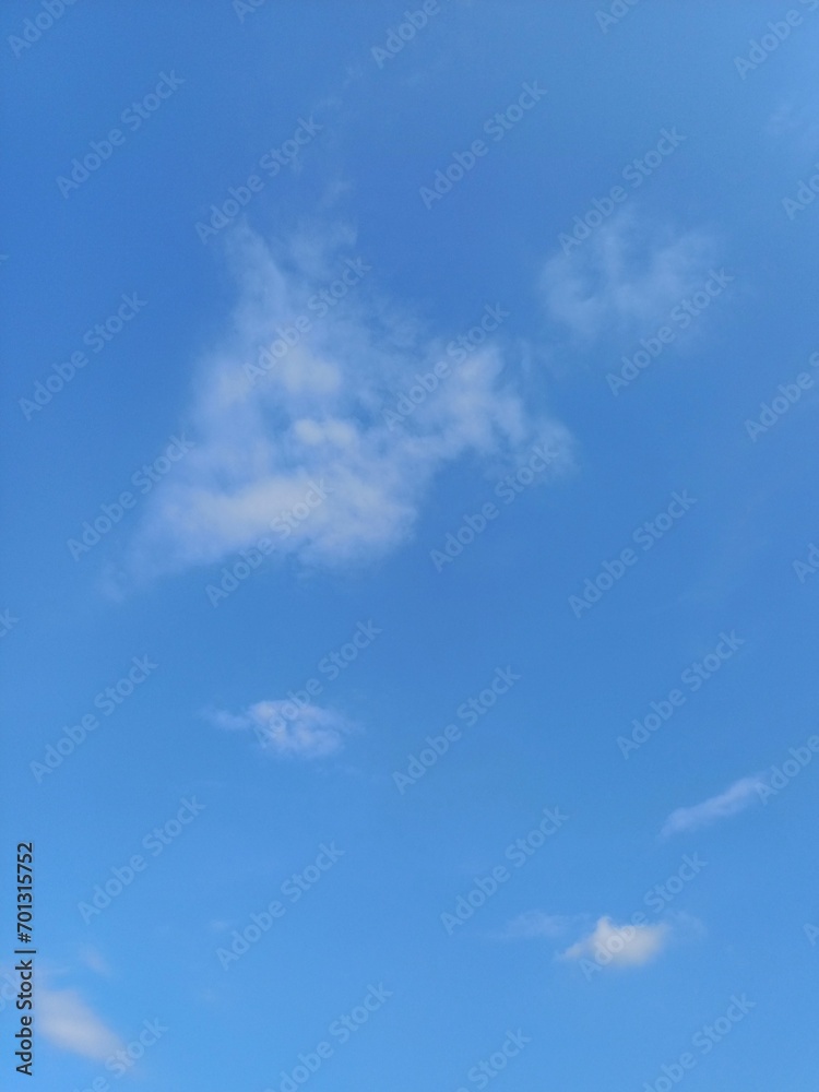 Blue Skies With Little Clouds Texture Blue Skies With Little Clouds Texture