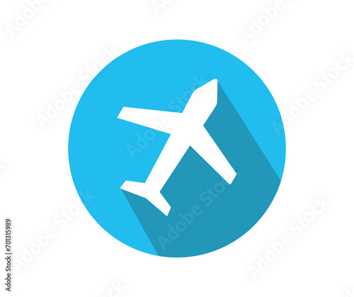 Plane vector icon in modern flat style isolated. Collection of vector symbol on white background. Airplane icon symbol isolated . Vector illustration. © Mahmud Creative