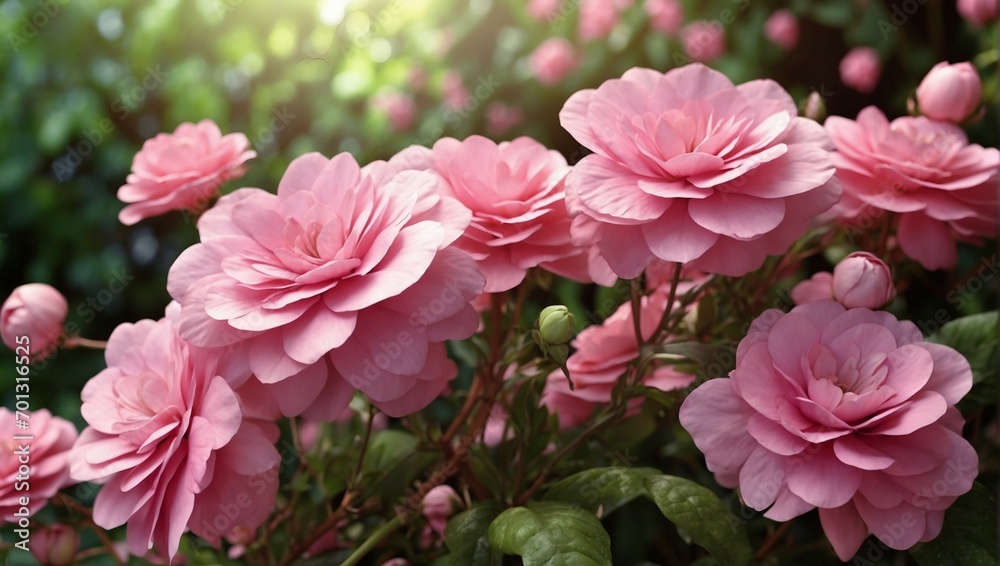 Beautiful Close-up of Pink Flowers in Nature

