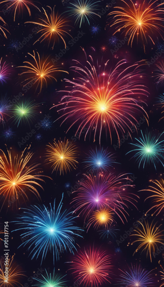 Beautiful New Year fireworks in close-up. Beautiful New Year fireworks in close-up.