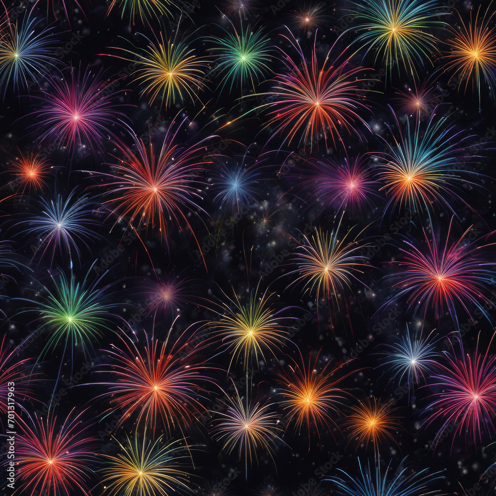 Beautiful New Year fireworks in close-up. Beautiful New Year fireworks in close-up.