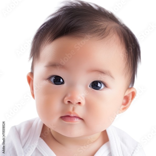 Portrait of Cute Taiwanese Baby - AI Generated Digital Art