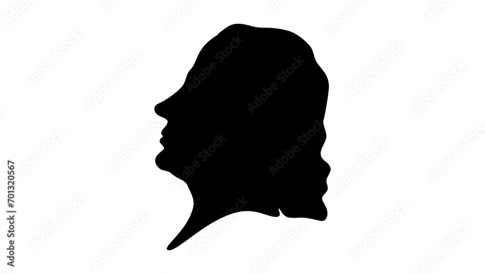 Edward V, black isolated silhouette