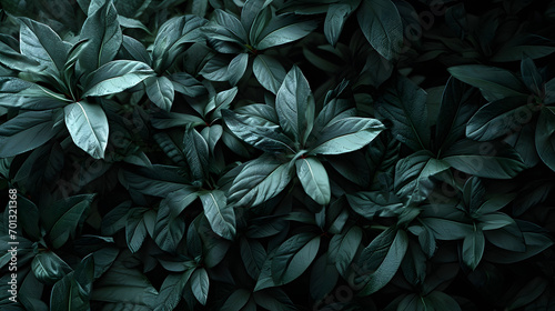 Green leaves background. Nature concept. Top view, flat lay