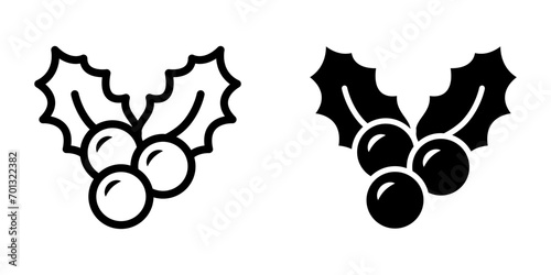 Mistletoe Icon. symbol for mobile concept and web design. vector illustration