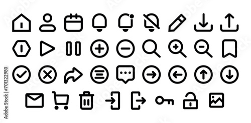 UI/UX Essential Icon suitable for website or apps icon purpose
