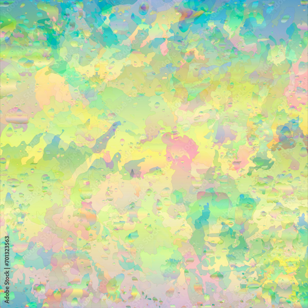 Abstract watercolor style background in pink green yellow blue colors