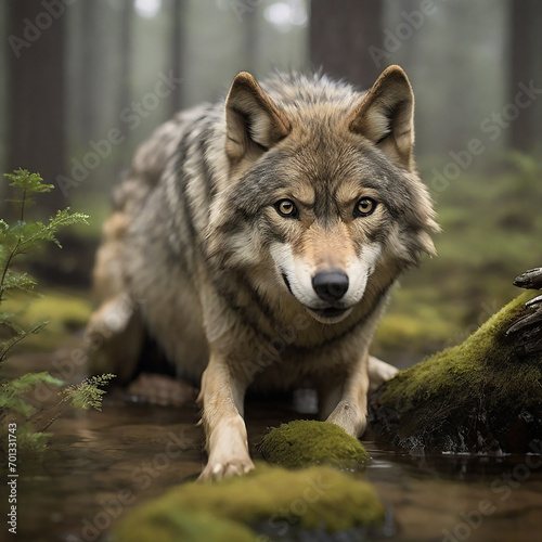 Wolves Unleashed Navigating the Wild Frontiers of Pack Dynamics and Conservation ai generated