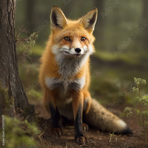 Fox Mystical Exploration into the World of Twilight Tricksters ai generated © Aziz